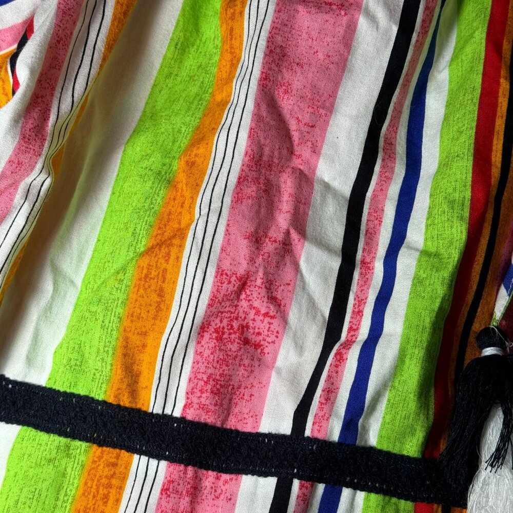 Crown & Ivy Multi Color Striped Boho Blouse... - Picture 9 of 13